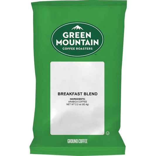 Green Mountain Coffee Roasters Breakfast Blend Coffee - Light/Mild - 100 / Carton