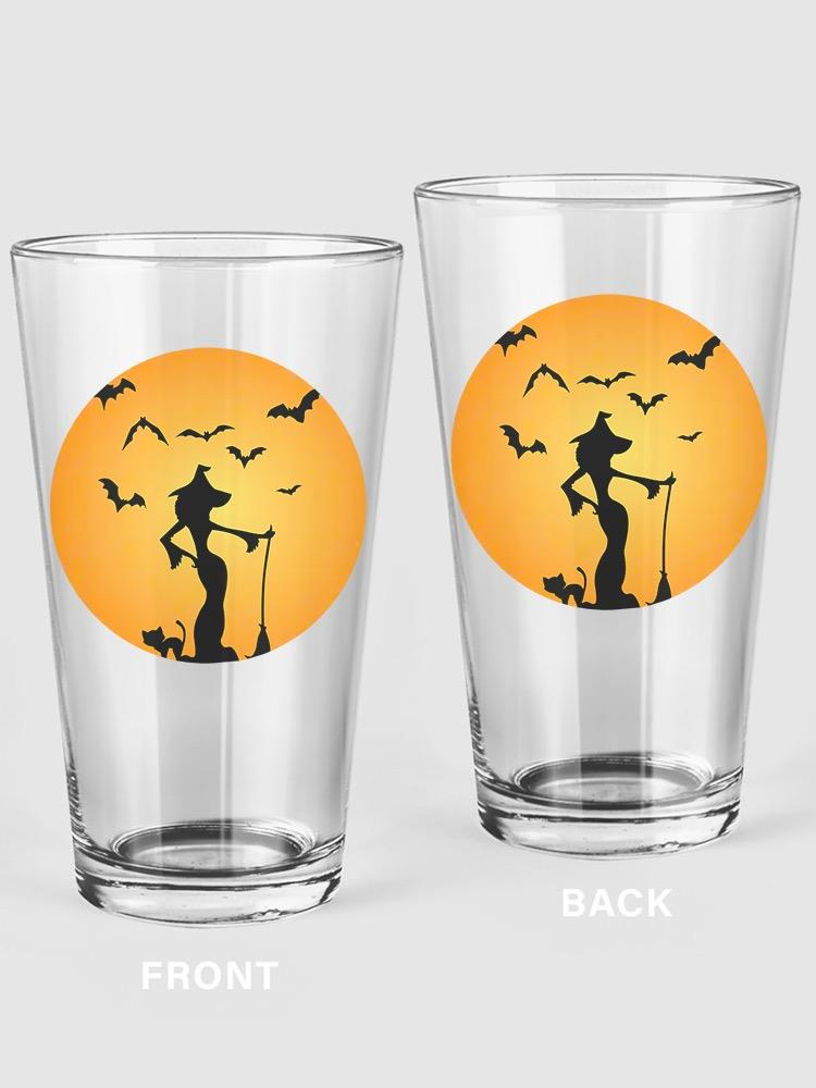 Halloween Witch Pint Glass