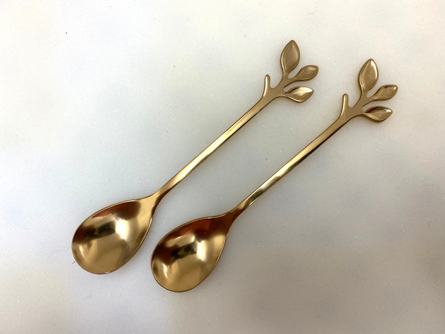 Gold Leafy Spoons
