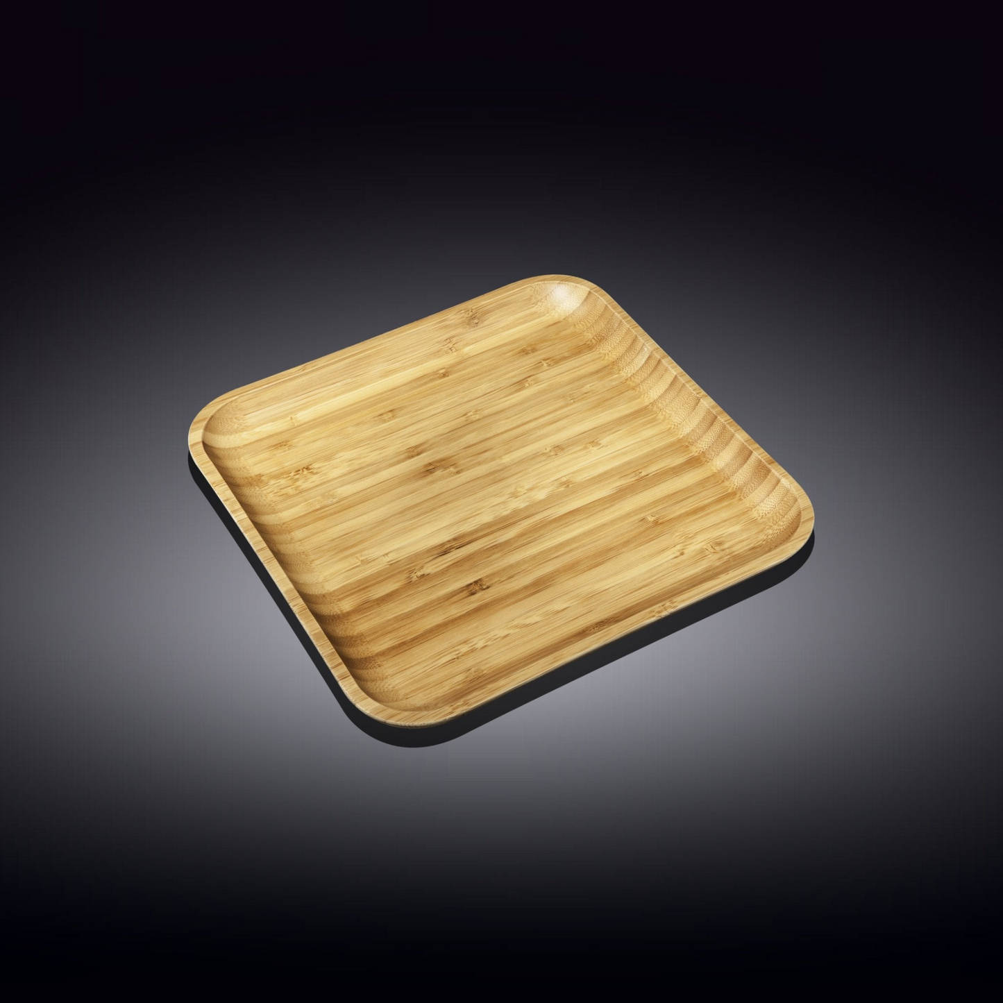 Wilmax Bamboo Wood Square Plate 8" X 8" |  For Appetizers / Barbecue  WL-771021/A