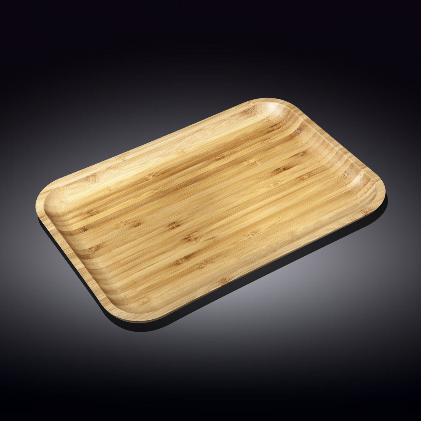 Wilmax Bamboo Wood Platter 12" X 8" | For Appetizers / Barbecue / Burger Sliders    WL-771054/A
