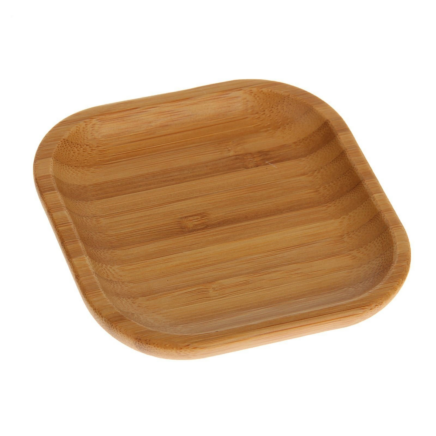 Wilmax Bamboo Wood Square Plate 4"X 4" |  For Appetizers WL-771017/A