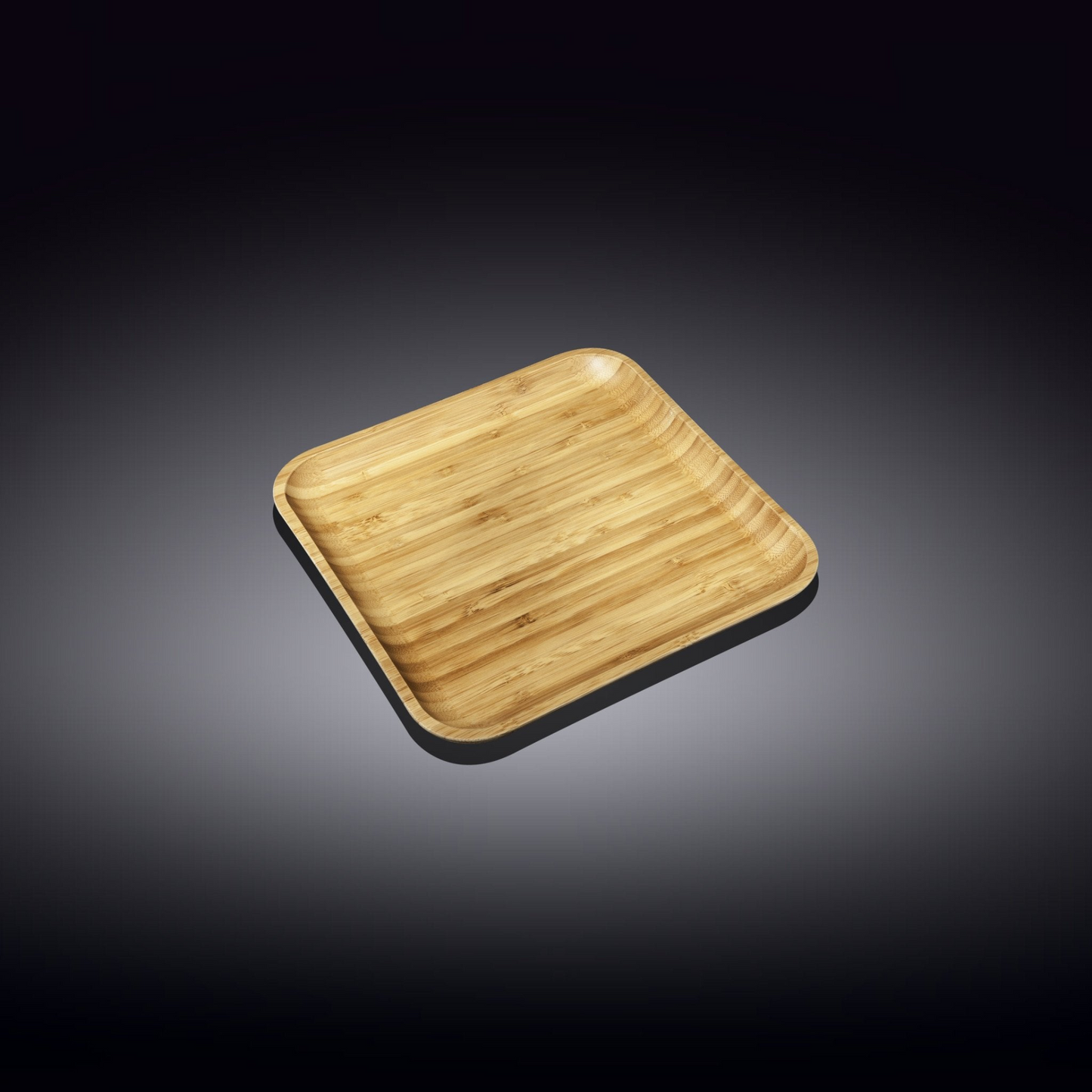 Wilmax Bamboo Wood Square Plate 4"X 4" |  For Appetizers WL-771017/A