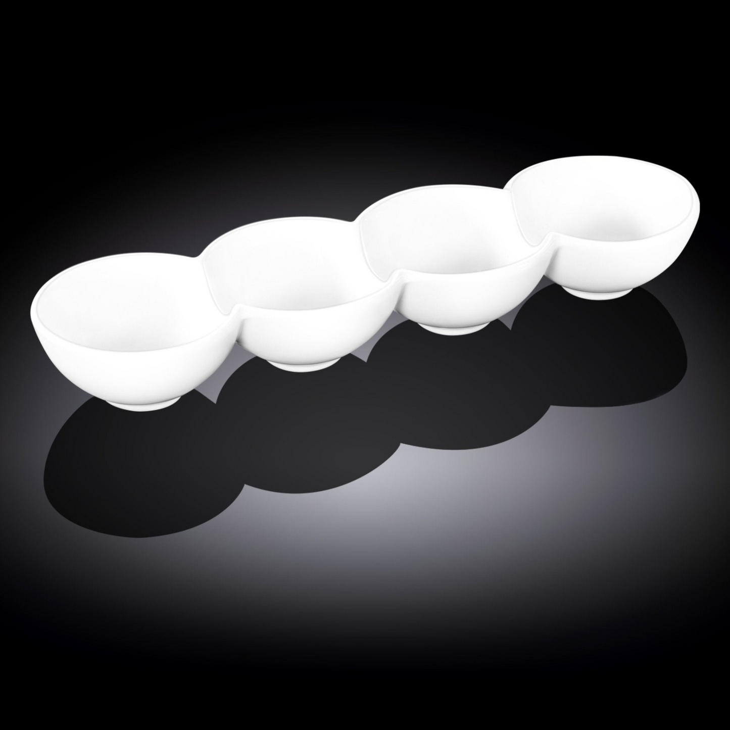 Wilmax [C *] Fine Porcelain Divided Dish 12" X 3.25" X 1.5" | 30 X 8 X 4 Cm WL-992602/A