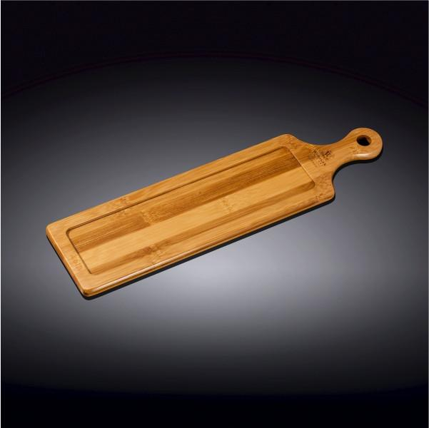 Wilmax [A] Natural Bamboo Tray 14.5" X 3.75" | 36.5 X 9.5 Cm WL-771007/A