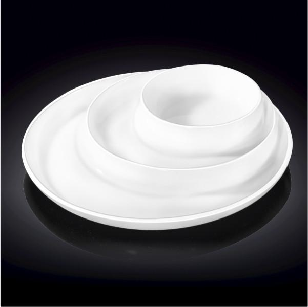 Wilmax Fine Porcelain Divided Dish 10" | 25.5 Cm WL-992691/A