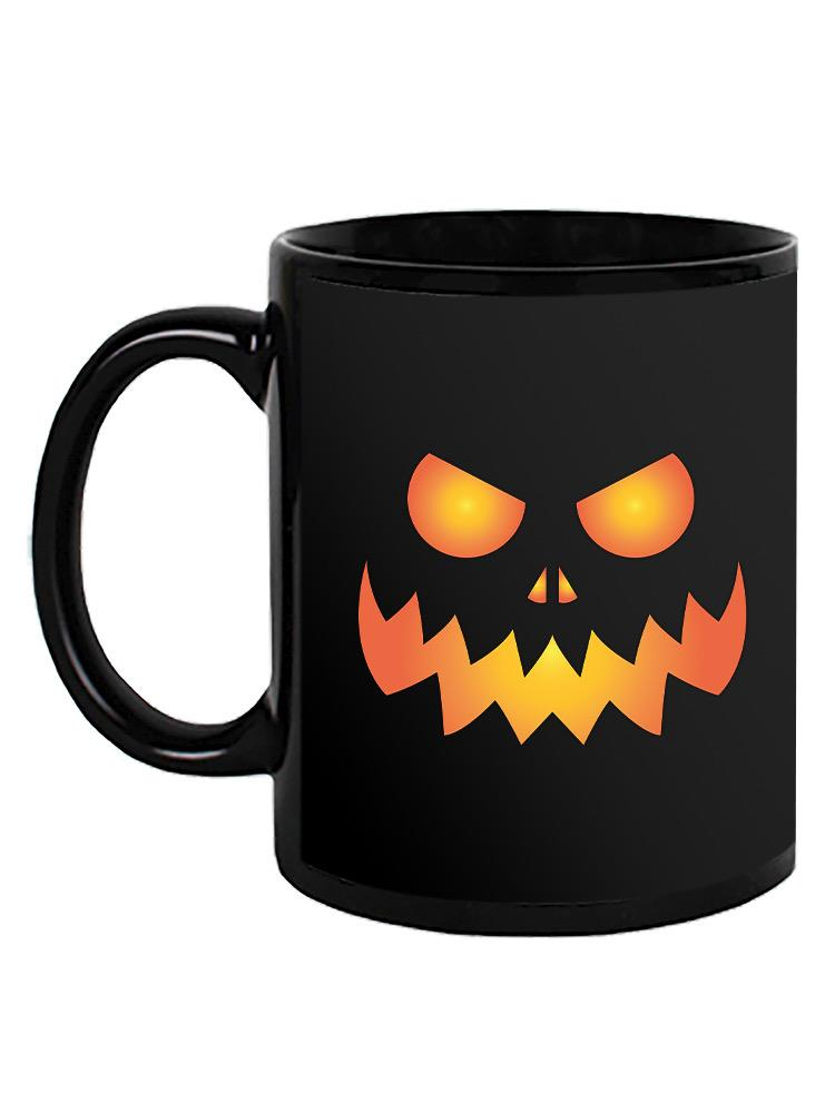 Pumpkin Scary Face Mug