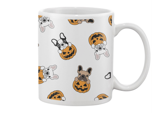 Dogs And Pumpkins Mug