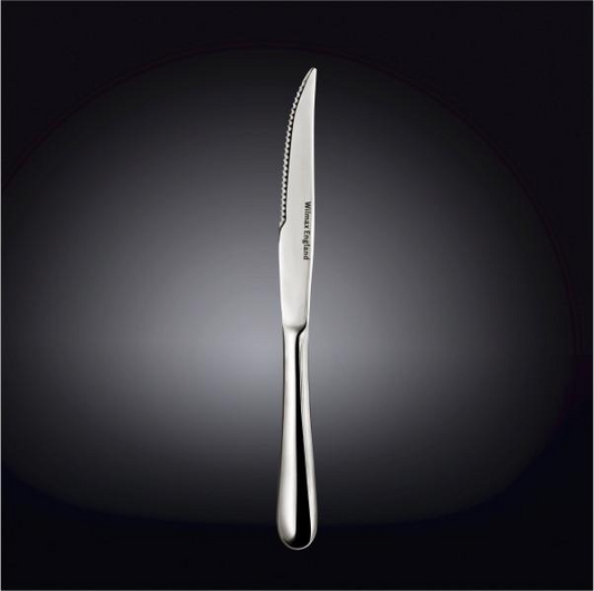 Wilmax [A] High Polish Stainless Steel Steak Knife  9.25" | 23.5 Cm White Box Packing WL-999115/A