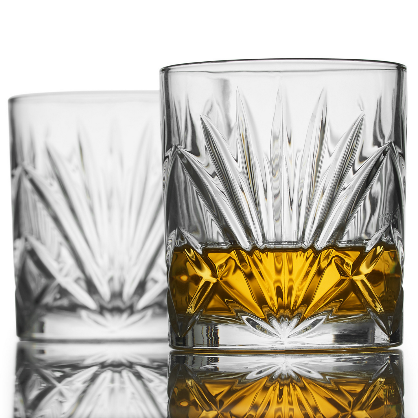 Whiskey Chilling Stones Gift Set With 2 Palm Crystal Glasses