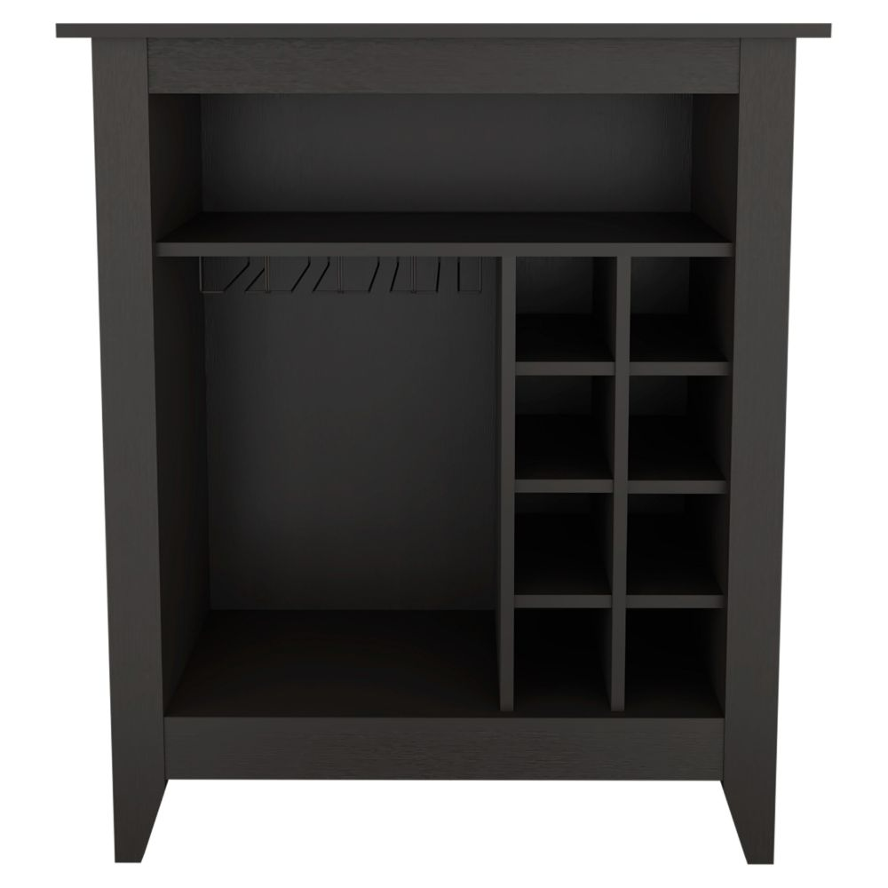 Mojito Bar Cabinet, Six Wine Cubbies, One Open Drawer, One Open Shelf