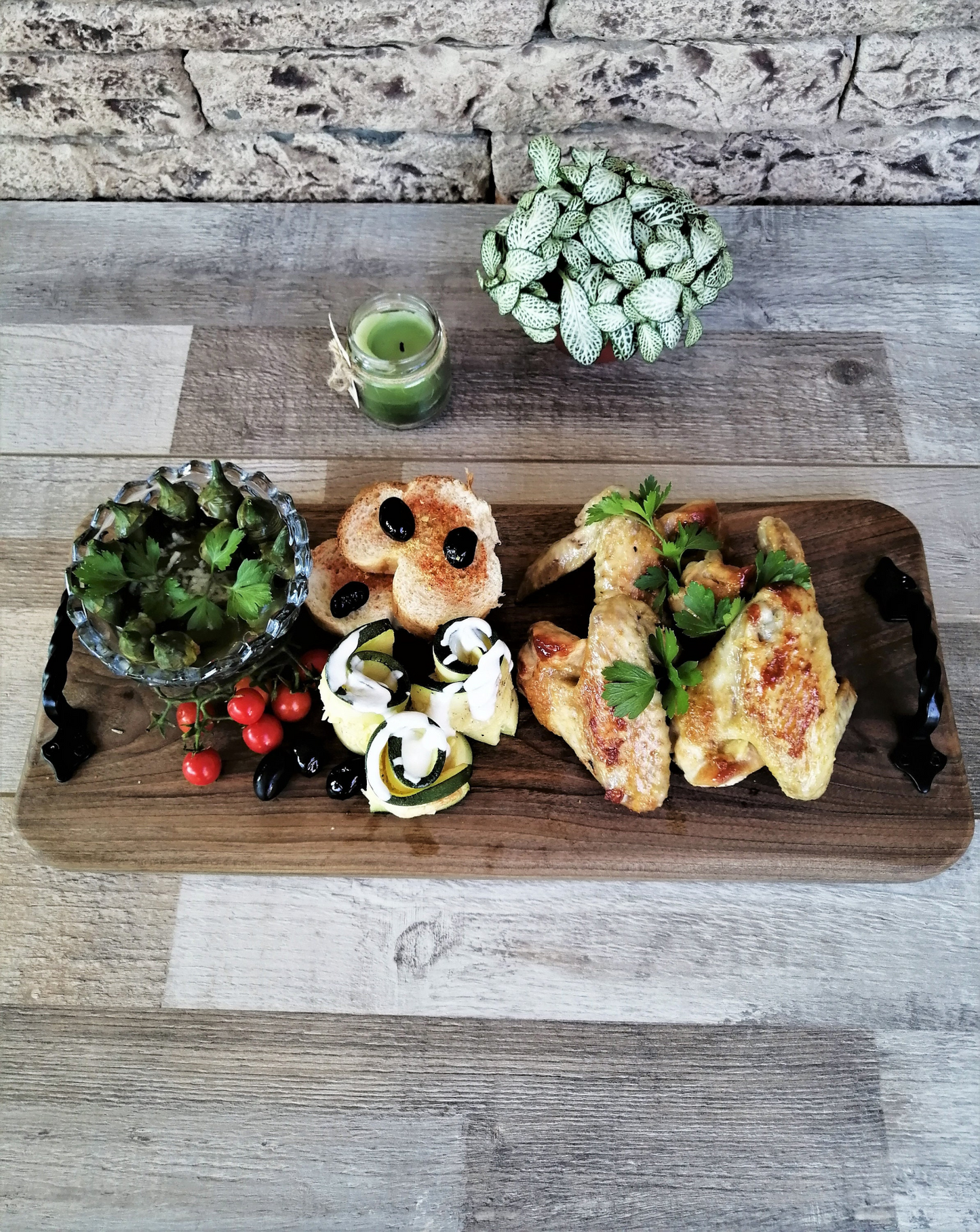 Large Serving Board Catering Extra Long Tray Charcuterie Platter With Handles Gift Idea