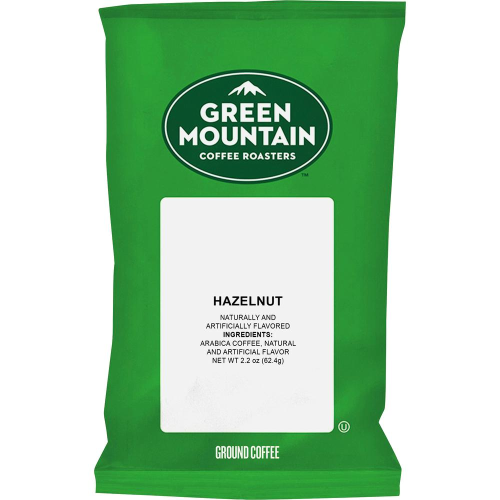 Green Mountain Coffee Hazelnut Coffee - Light/Mild - 2.2 oz - 50 / Carton