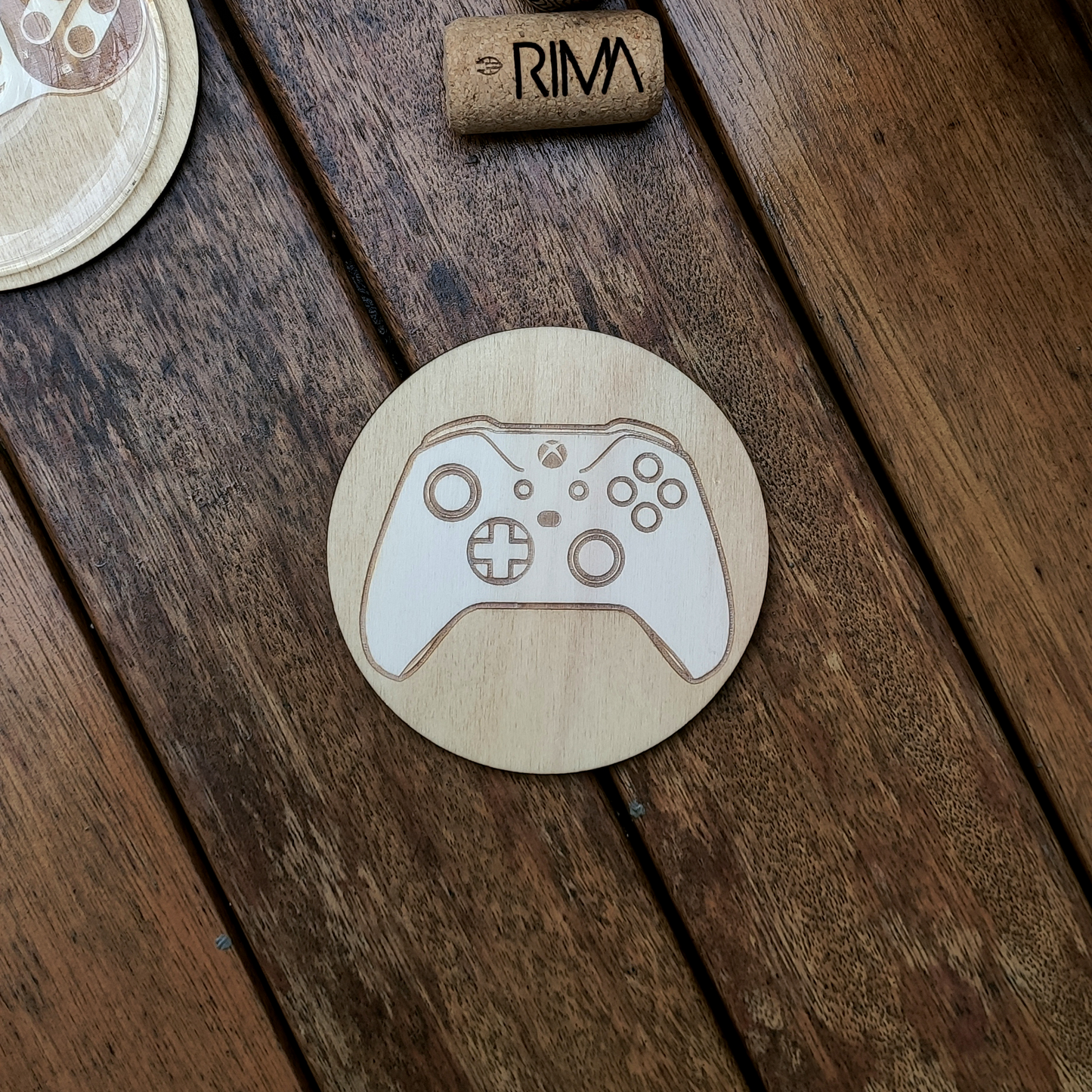 Set of 6 Video Games Wood Coasters - Housewarming Gift - Controllers - Gamer