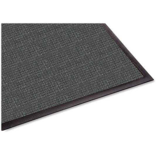 Guardian Floor Protection WaterGuard Wiper Scraper Indoor Mat - Indoor, Outdoor, Floor, Entryway, Breakroom, Kitchen - 60" Length x 36" Width - Rectangle - Fiber, Polypropylene - Charcoal