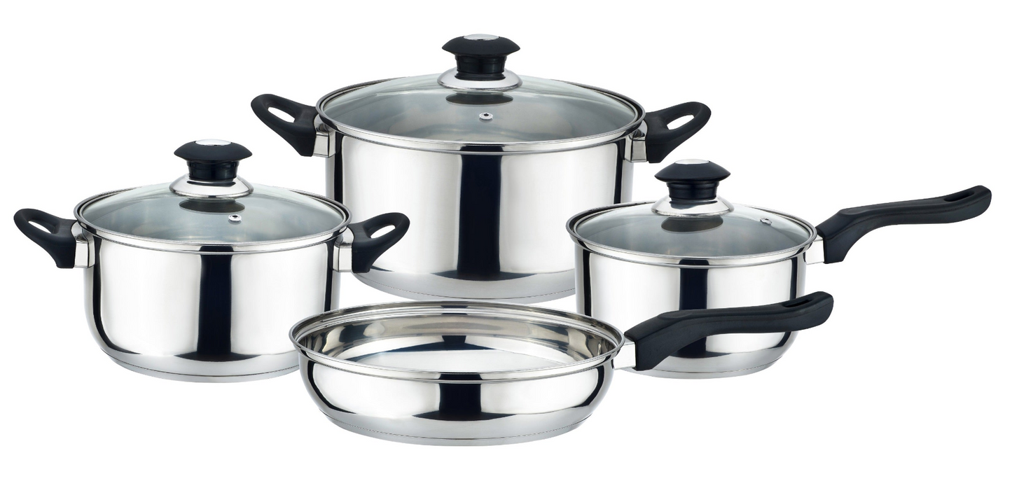 J&V TEXTILES 7-Piece Kitchen Cookware Set, Pots and Pans