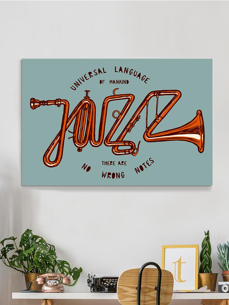 Jazz Trumpet Wrapped Canvas