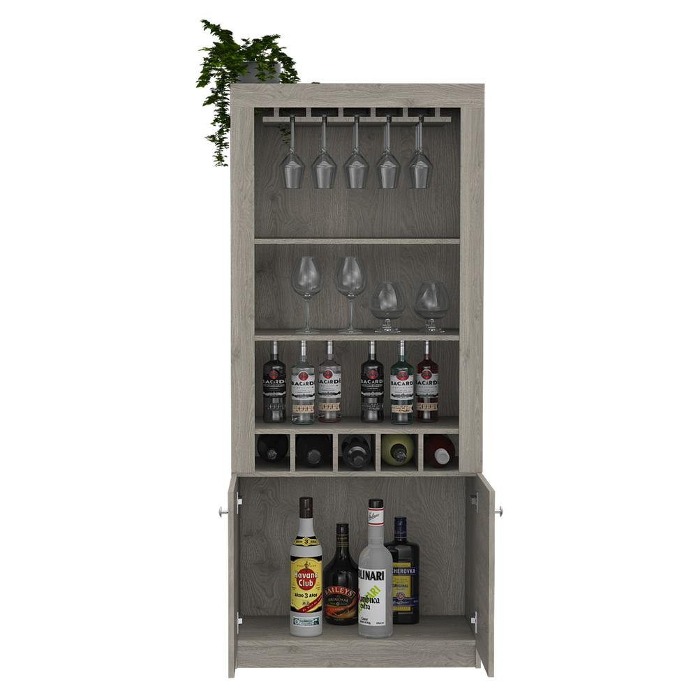 Dakota Bar Cabinet Light Gray