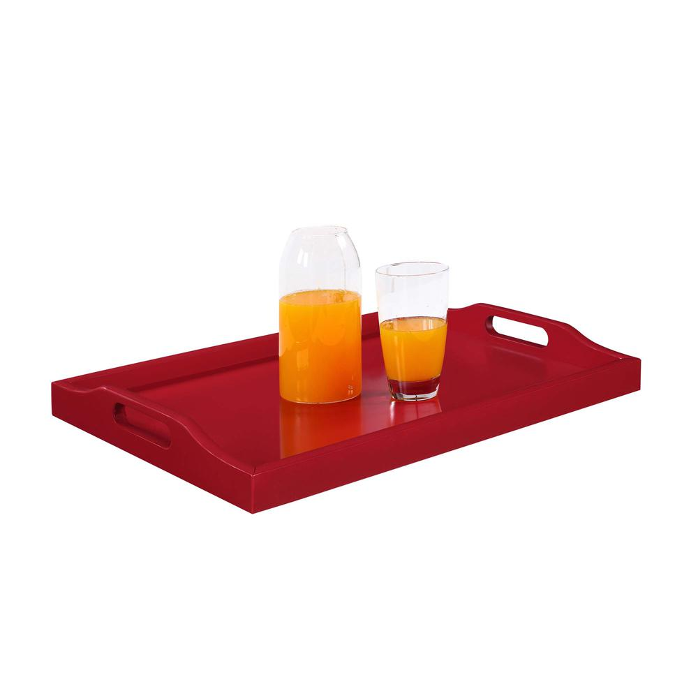 Designs2Go Serving Tray, Cranberry Red
