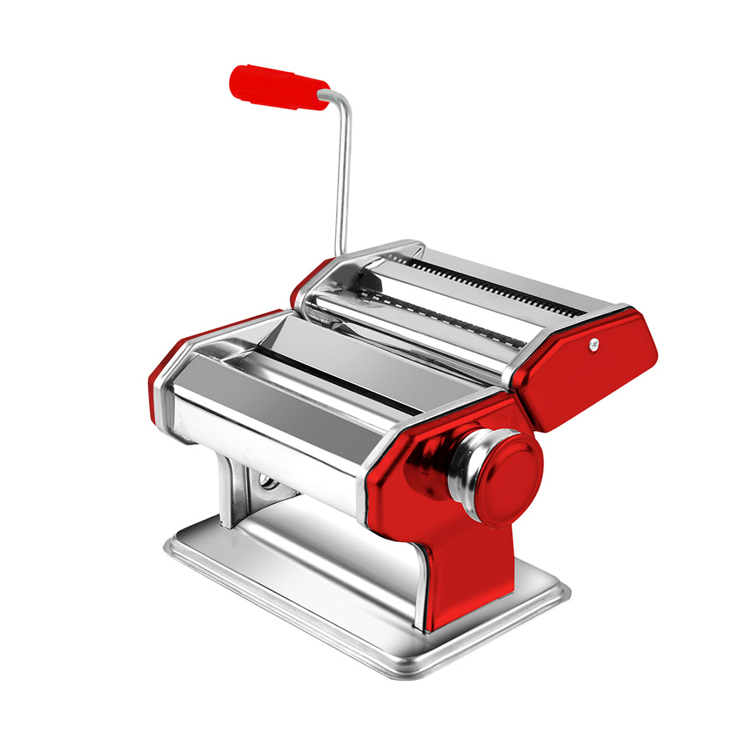 Pasta Making Machine - Red |150mm Stainless Steel