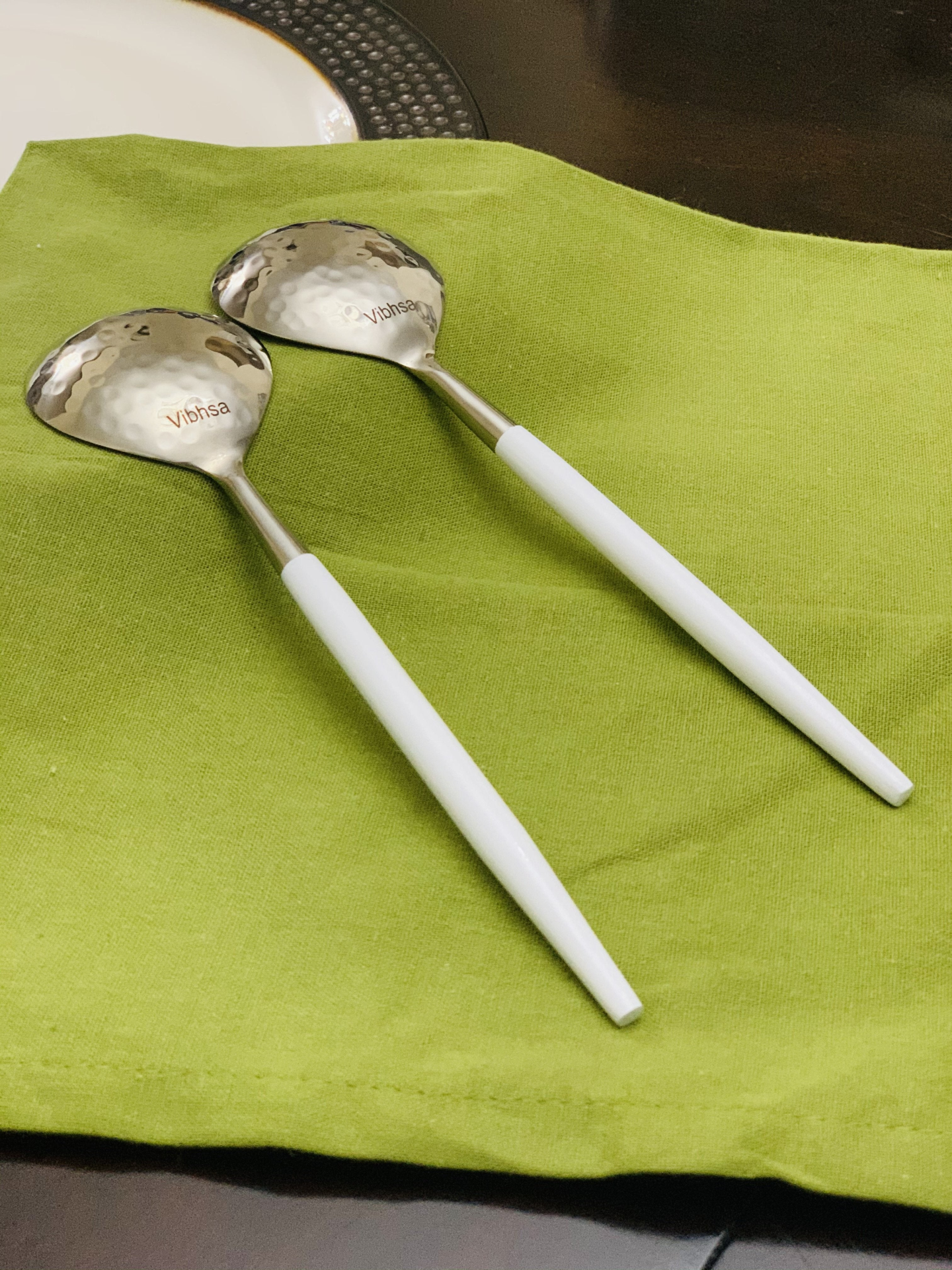 Vibhsa 6-PC Tablespoon Serving for 6 (Hammered Mouth)