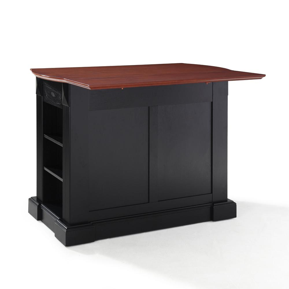 Coventry Drop Leaf Top Kitchen Island Black/Cherry