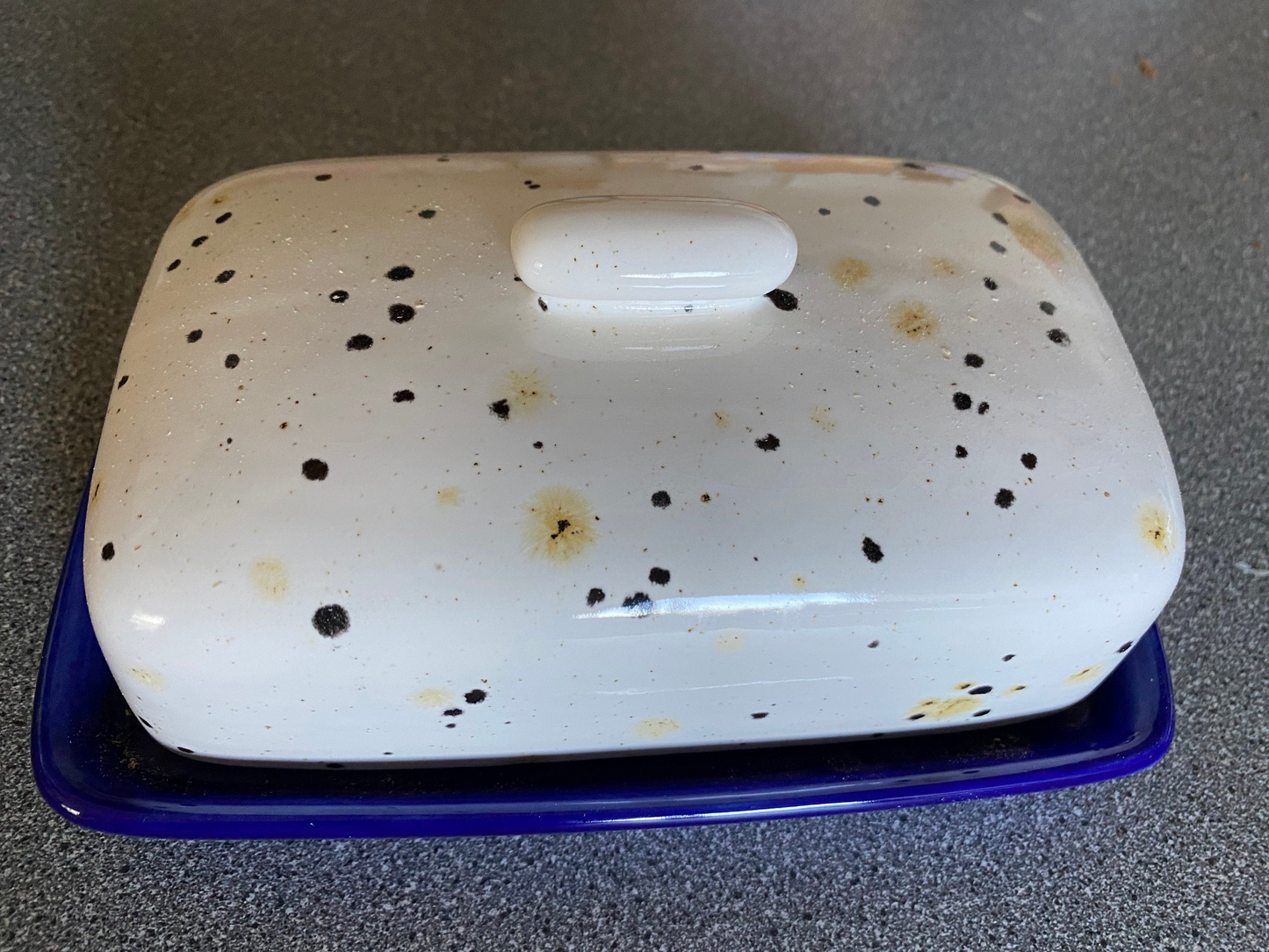 Butter Dish with Confetti Glaze