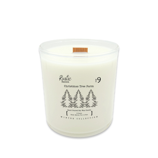 Christmas Tree Farm | 10 Ounce Candle | Rustic Ember