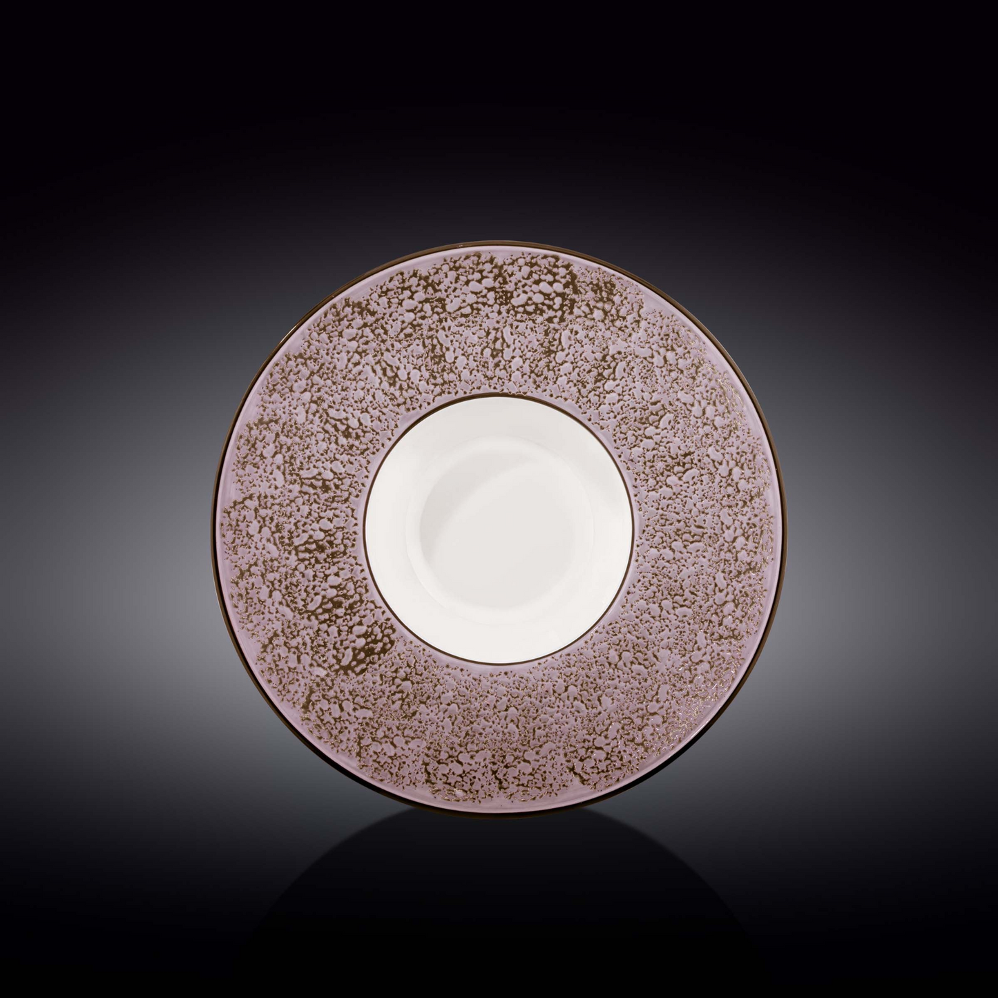 Wilmax Violet / Lavender Porcelain Deep Soup or Salad Plate 9.5" | 7 Fl Oz | WL-667725/A