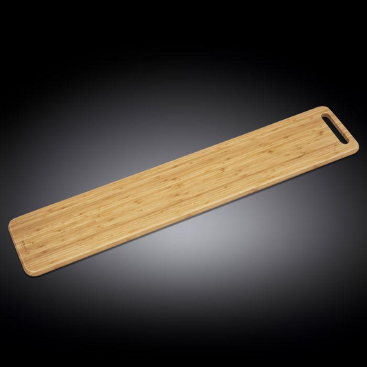 Wilmax [A] Natural Bamboo Long Serving Board 39.4" X 7.9" | 100 X 20 Cm WL-771146/A