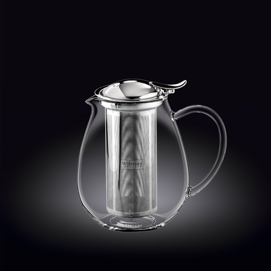 Wilmax Thermo Glass Tea Pot 29 Fl Oz |High temperature and shock resistant WL-888802/A
