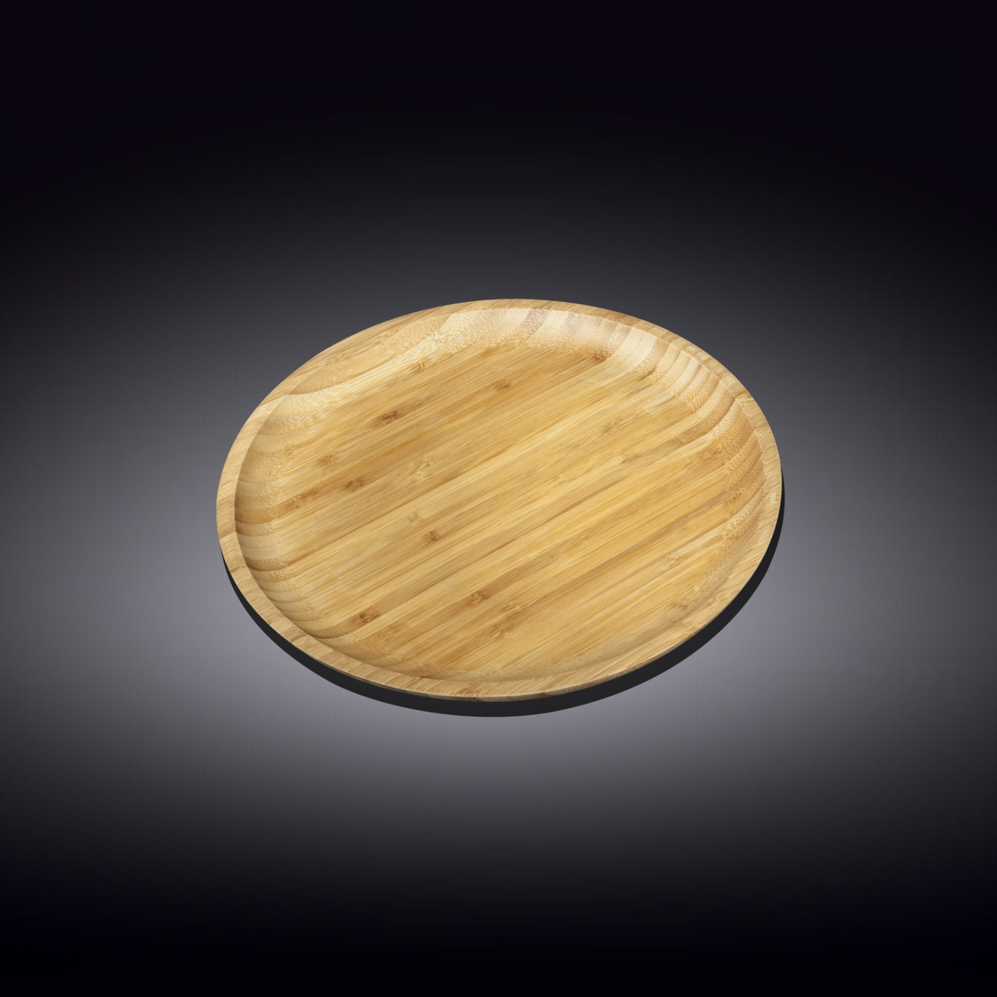 Wilmax Bamboo Wood Round Plate 7" | For Appetizers  / Barbecue  WL-771031/A