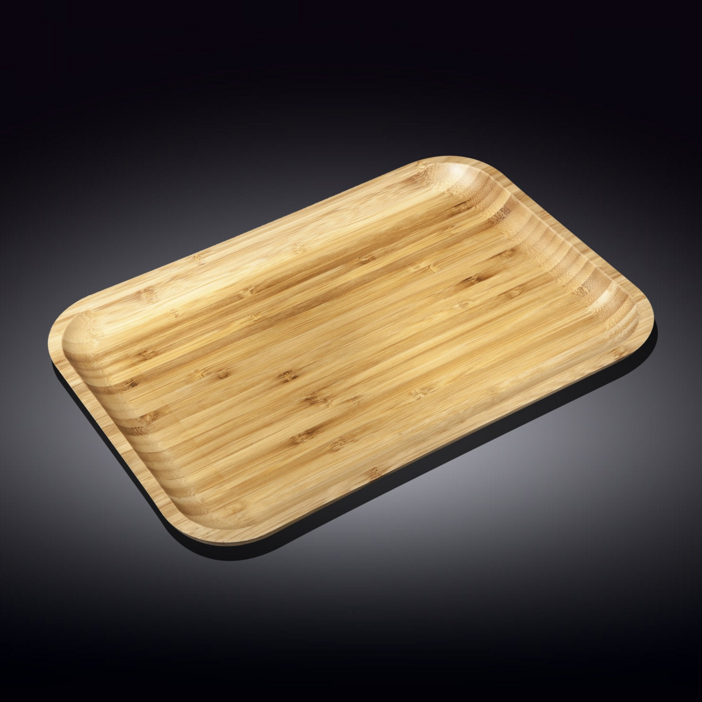 Wilmax Bamboo Wood Platter 13" X 9" | For Appetizers / Barbecue / Burger Sliders   WL-771055/A