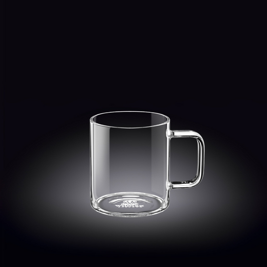 Wilmax Thermo Glass Cup 7 Oz | High temperature and shock resistant  WL-888604/A