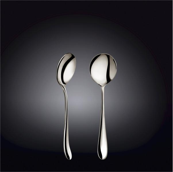 Wilmax [A] High Polish Stainless Steel Soup Spoon 7" | 18 Cm White Box Packing WL-999120/A