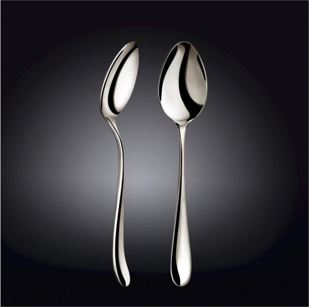Wilmax High Polish Stainless Steel Serving Spoon 9.25" | 23.5 Cm White Box Packing WL-999112/A
