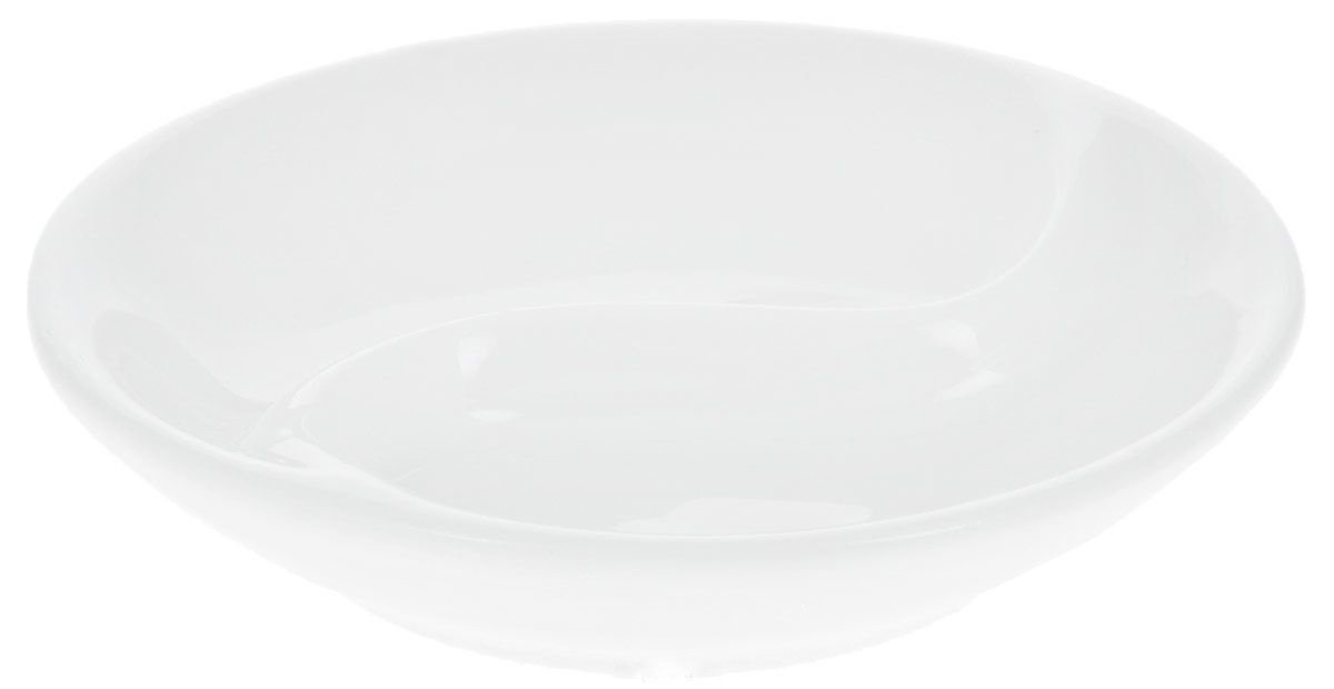 Wilmax Fine Porcelain Round White Ying Yang Divided Soy Dish 3.5" | 9 Cm WL-996049/A
