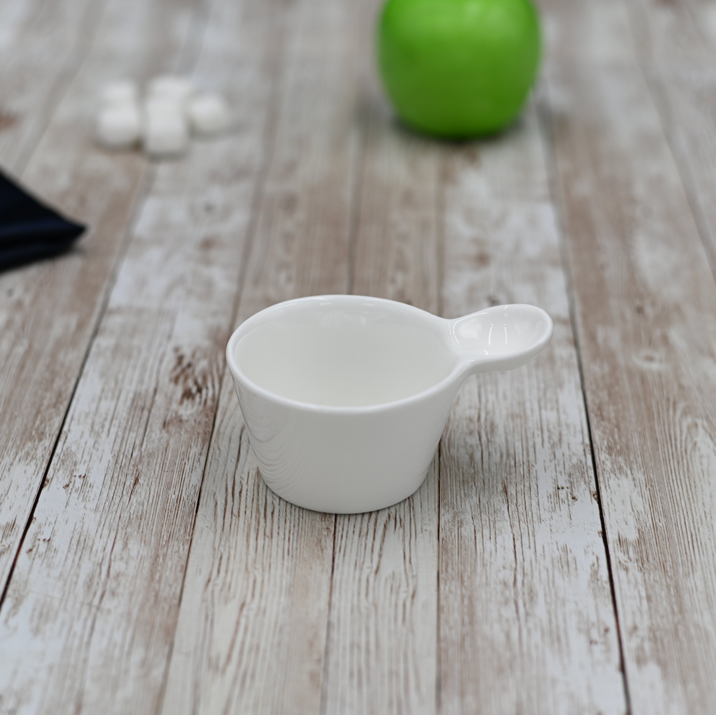 Wilmax [A] Fine Porcelain Snack/Dessert Dish 4" X 3" X 1.5" | 10 X 7 X 4 Cm 3 Fl Oz | 100 Ml WL-996104/A