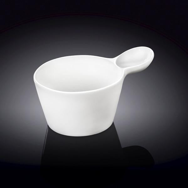 Wilmax [A] Fine Porcelain Snack/Dessert Dish 4" X 3" X 1.5" | 10 X 7 X 4 Cm 3 Fl Oz | 100 Ml WL-996104/A