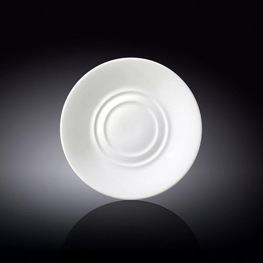 Wilmax Fine Porcelain White Multi-Use Saucer 6" | 15 Cm WL-996100/A