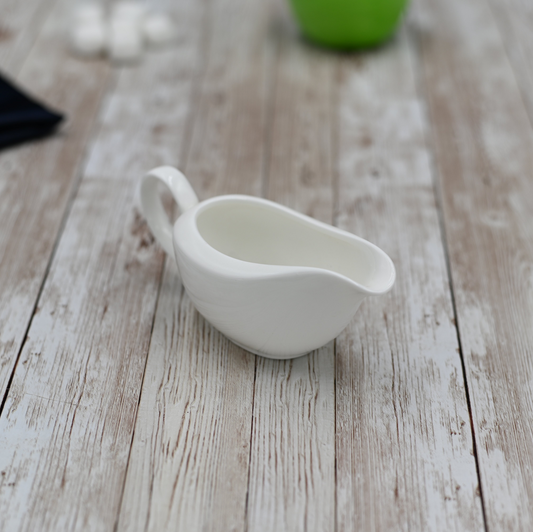 Wilmax [A] Fine Porcelain Sauce Boat 3 Oz | 100 Ml WL-996014/A