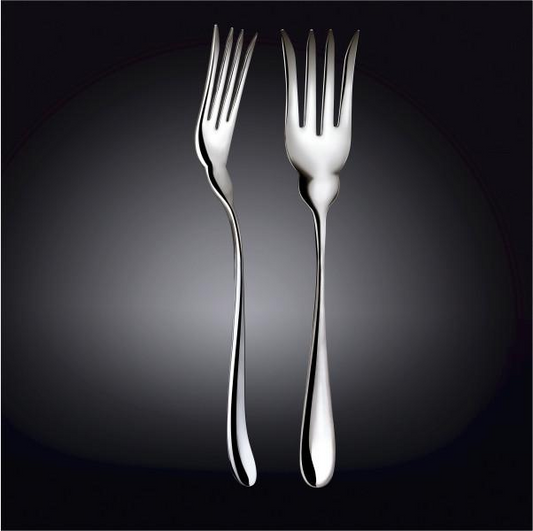 Wilmax High Polish Stainless Steel Fish Serving Fork 10.5" | 26.5 Cm White Box Packing WL-999114/A
