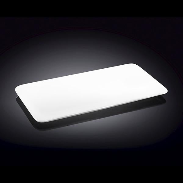 Wilmax Fine Porcelain White Rectangle Flat Platter 12" X 6.5" | 30 X 16 Cm WL-992620/A