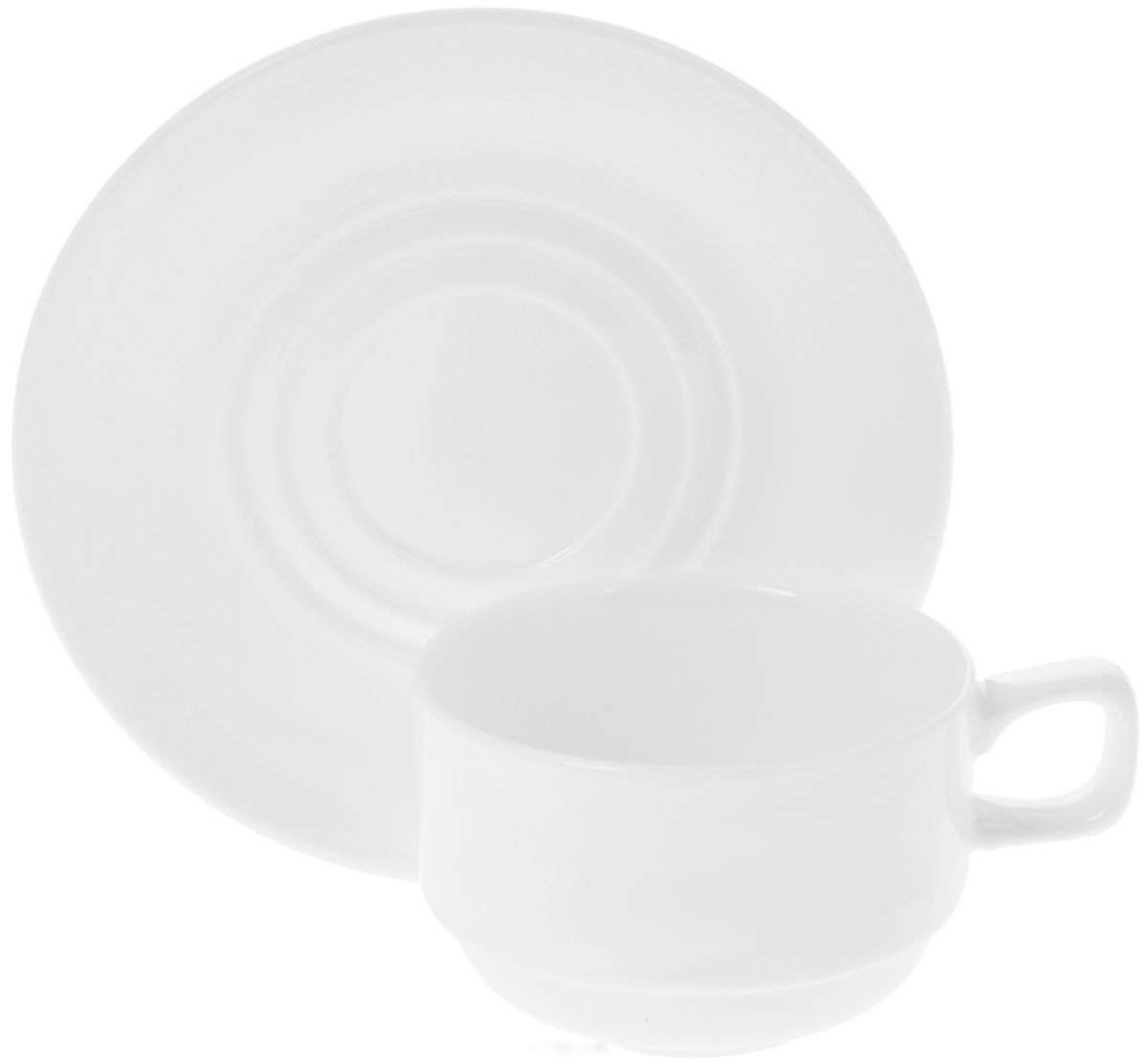 Wilmax [A] Fine Porcelain 7 Oz | 220 Ml Tea Cup & Saucer WL-993008AB