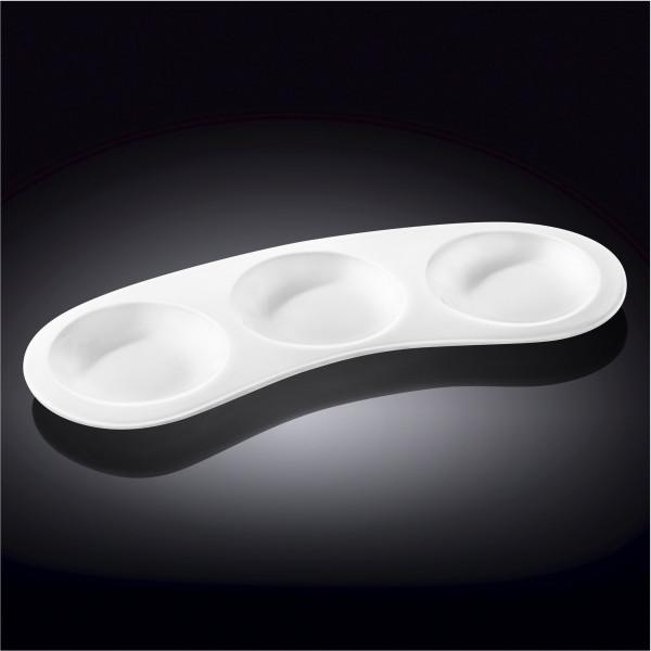 Wilmax Fine Porcelain Tray 9.5" X 3.5" | 25 X 8.5 Cm WL-992669/A