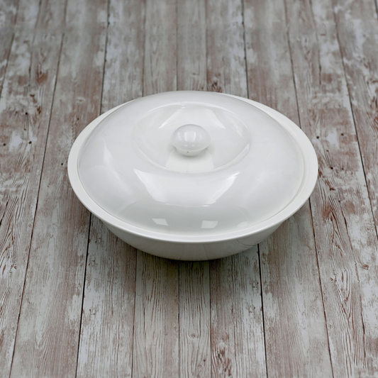 Wilmax [D **] Fine Porcelain 10" | 26 Cm Bowl With Lid 57 Oz | 1700 Ml WL-992442/A