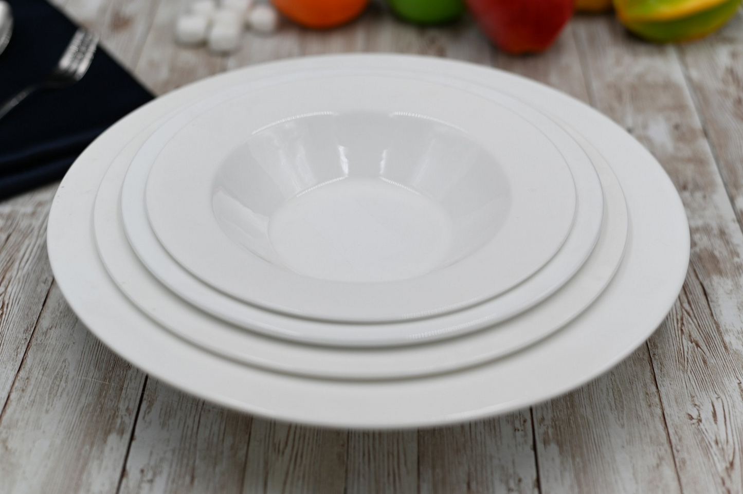 Wilmax [A] Fine Porcelain Deep Plate 12" |  30.5 Cm 32 Oz | 950 Ml WL-991256/A