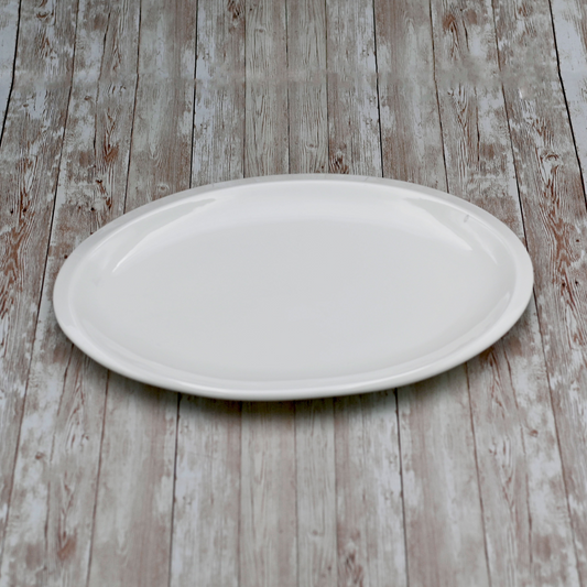 Wilmax Fine Porcelain White Oval Platter 14" | 36 Cm WL-992641/A