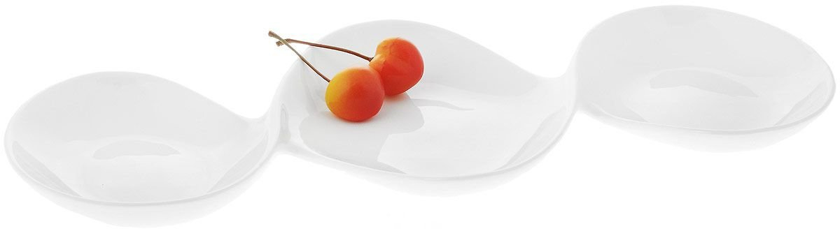 Wilmax [A] Fine Porcelain Divided Dish 14.5" | 37 Cm WL-992416/A