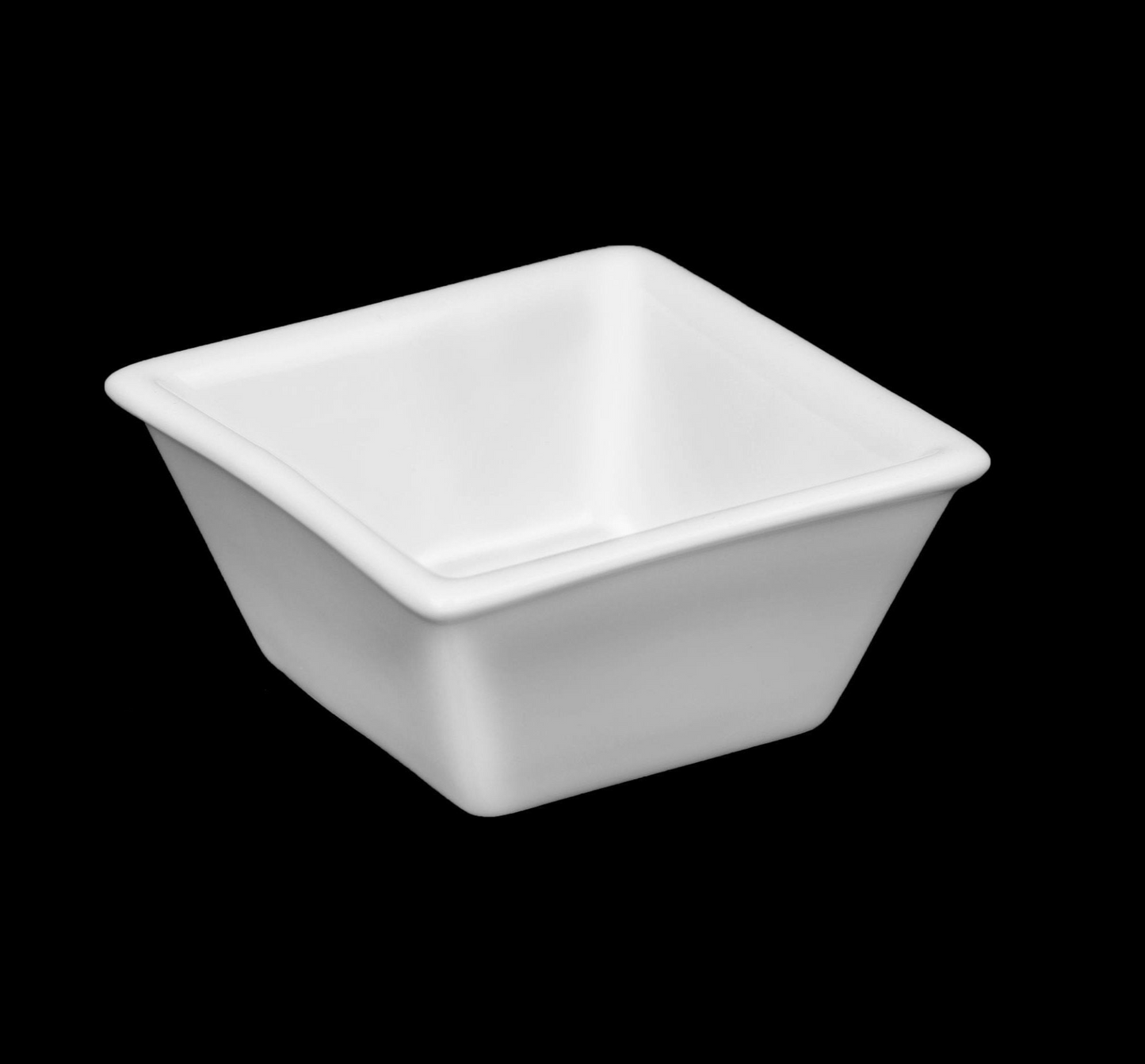 Wilmax [A] Fine Porcelain Square Dish 3" X 3" X 1.25'' | 7.5 X 7.5 X 3.5 Cm 3 Fl Oz | 90 Ml WL-992546/A
